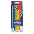 Ormond Wallet of 10 HB Eraser Tipped Pencils - Neon