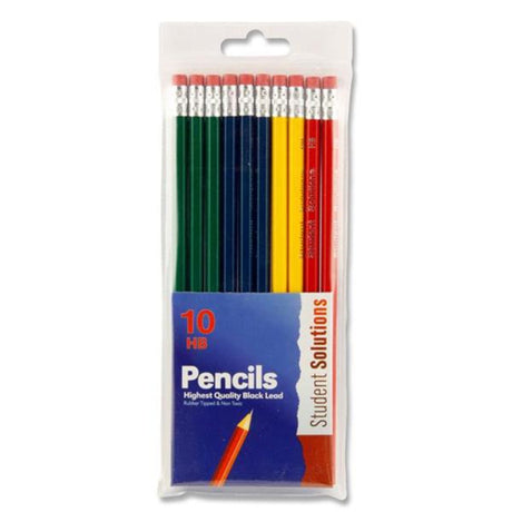 Ormond Wallet of 10 HB Eraser Tipped Pencils - Original-Pencils-Concept|StationeryShop.co.uk