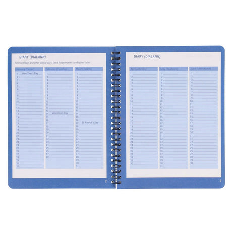 Ormond Wiro Durable Cover Homework Journal - Week to View - 88 Pages - Blue