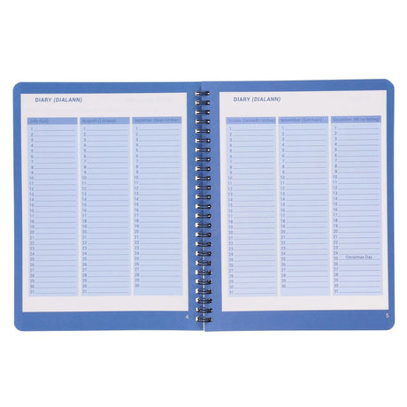 Ormond Wiro Durable Cover Homework Journal - Week to View - 88 Pages - Blue