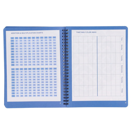 Ormond Wiro Durable Cover Homework Journal - Week to View - 88 Pages - Blue