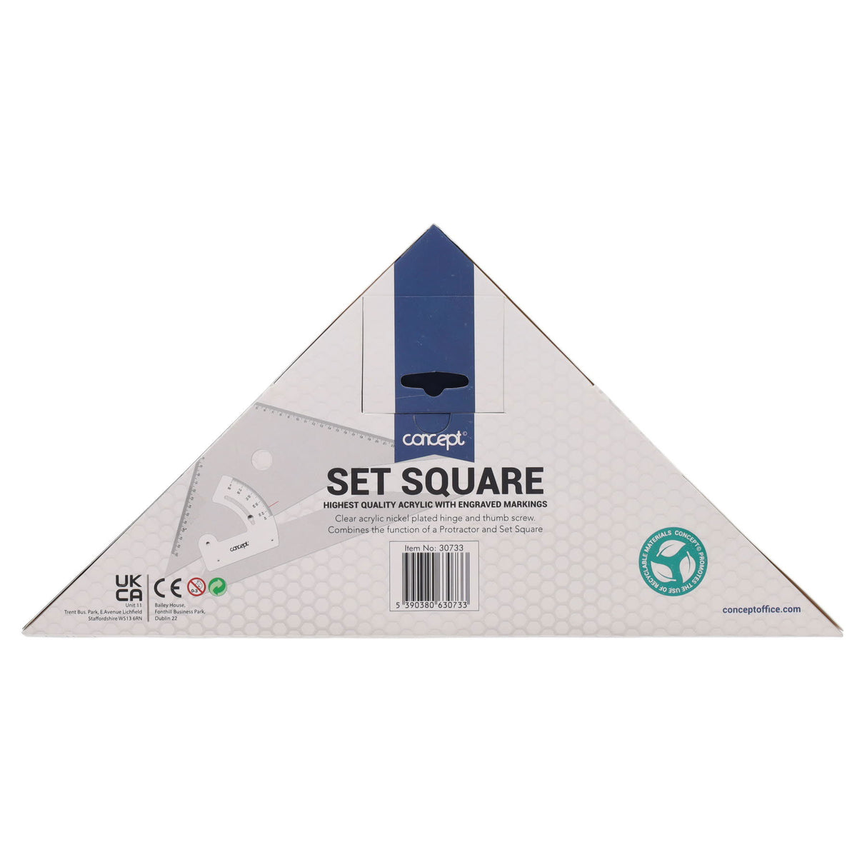 Concept 10/25cm Adjustable Set Square