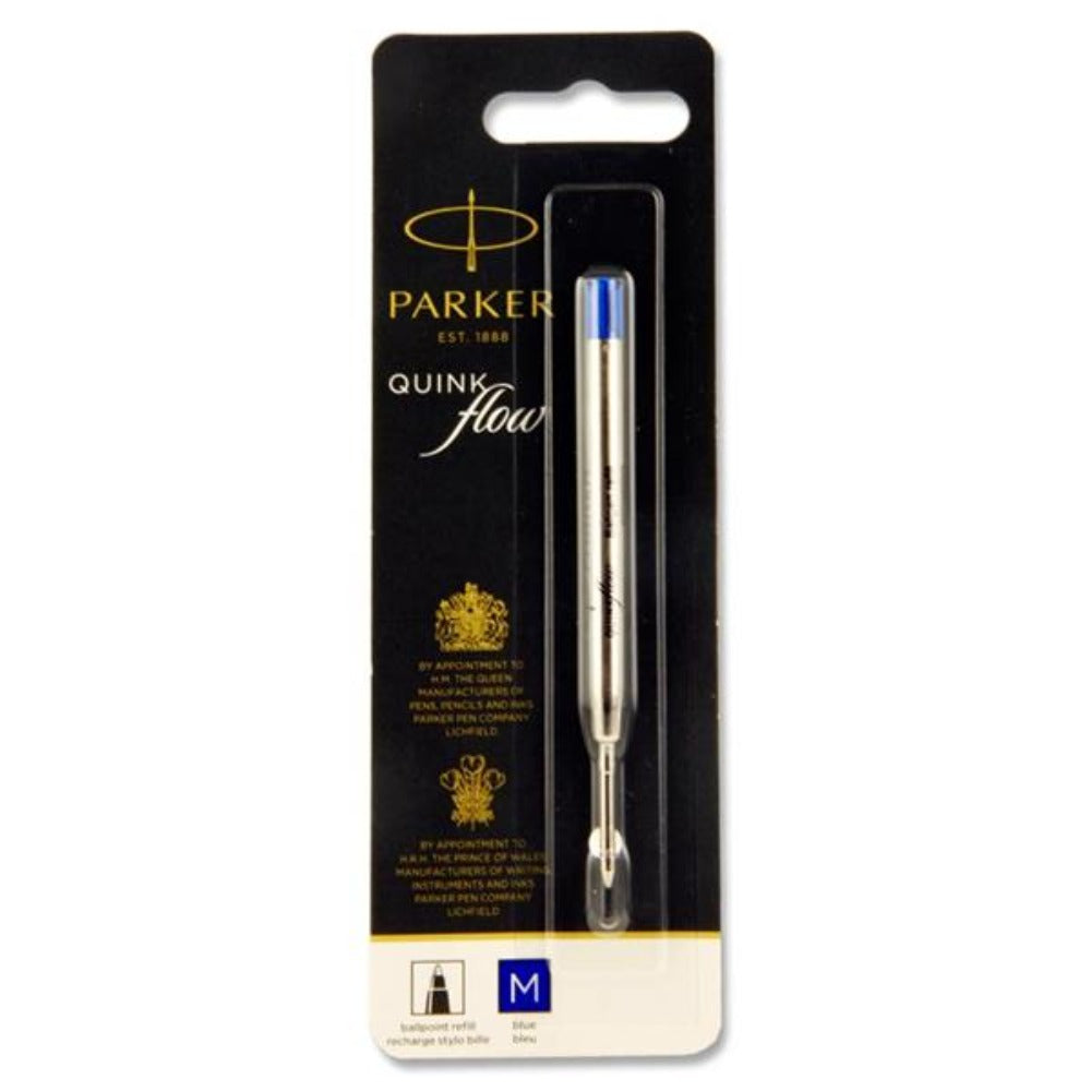 Parker Quink Flow Ballpoint Pen Refill - Blue | Stationery Shop UK