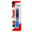 Pentel Energel Blp77 0.7mm Rollerball Gel Pens - Blue - Pack of 2