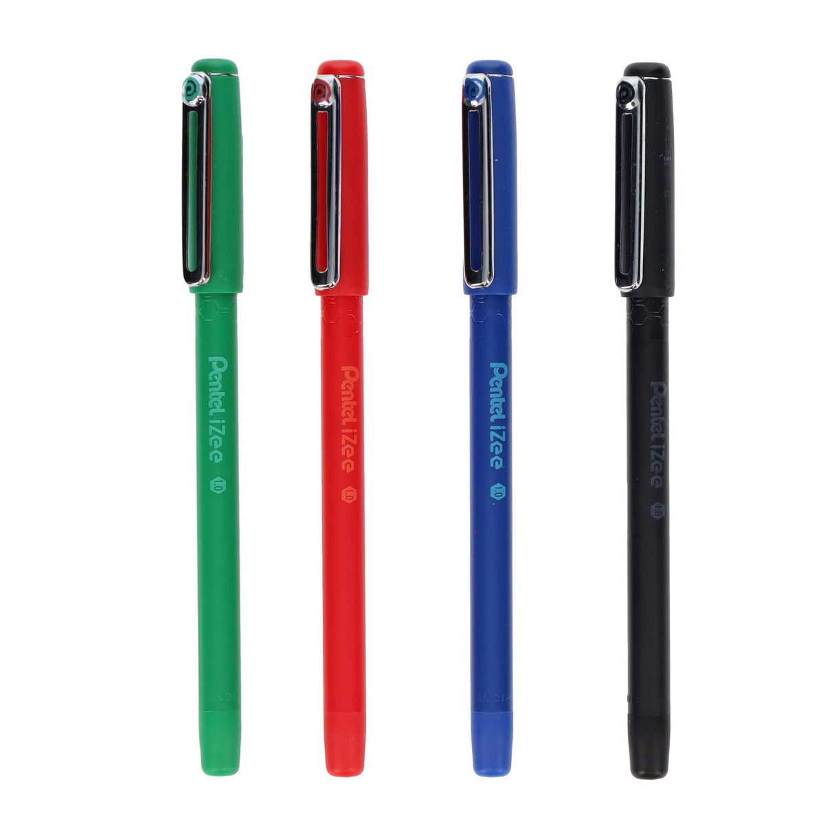 Pentel Izee Ballpoint Pen With Cap - Pack of 4-Ballpoint Pens-Pentel|StationeryShop.co.uk