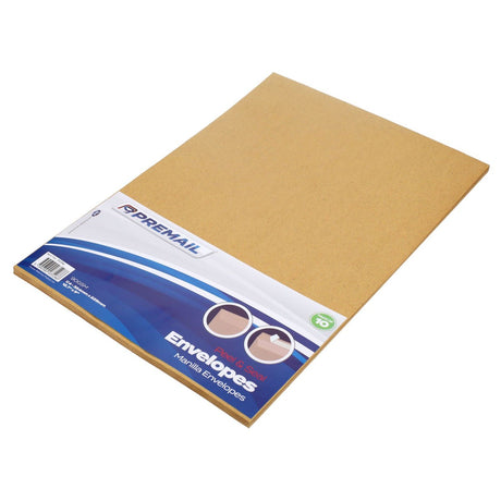 Premail C4 Envelopes - 324 x 229mm - Manilla - Pack of 10