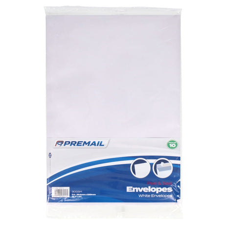 Premail C4 Envelopes - 324 x 229mm - White - Pack of 10