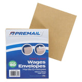 Premail Peel & Seal Wages Envelopes - Manilla - Pack of 50-Envelopes-Premail|StationeryShop.co.uk