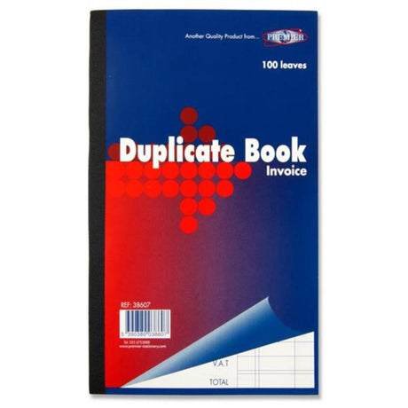 Premier 8.5x5 Invoice Duplicate Book | Stationery Shop UK