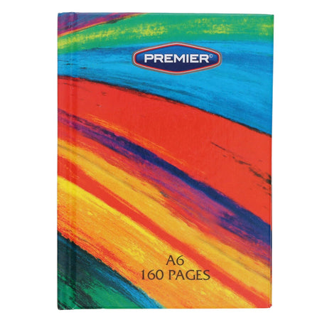 Premier A6 Hardcover Notebook - 160 Pages - Rainbow | Stationery Shop UK