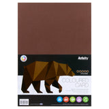 Premier Activity A4 Card - 160 gsm - Chocolate Brown - 50 Sheets-Craft Paper & Card-Premier | Buy Online at Stationery Shop