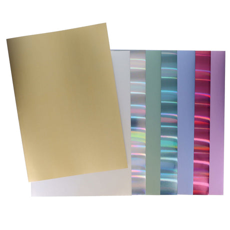 Premier Activity A4 Foil Card - 16 Sheets - 220gsm - Shades of Pastels | Stationery Shop UK