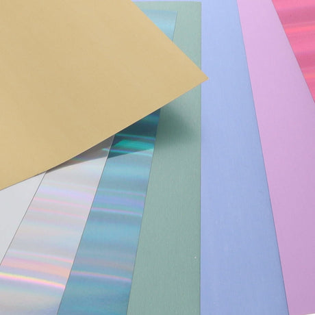 Premier Activity A4 Foil Card - 16 Sheets - 220gsm - Shades of Pastels