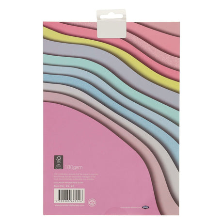 Premier Activity A4 Paper Pad - 22 Sheets - 180gsm - Shades of Pastels