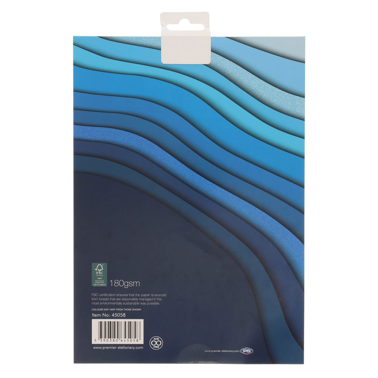 Premier Activity A4 Paper Pad - 24 Sheets - 180gsm - Shades of Blue | Stationery Shop UK
