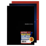 Premier Multipack | A4 Hardcover Notebook - 160 Pages - Bold - Pack of 5-A4 Notebooks-Premier|StationeryShop.co.uk