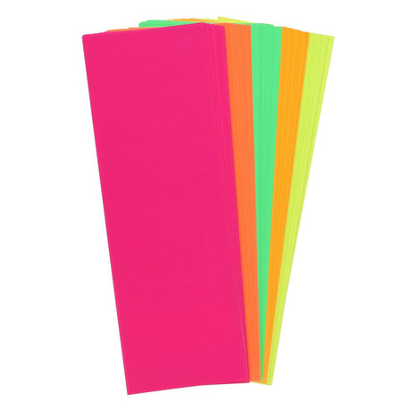 Premier Office 12x4 Fluorescent Card - Pack of 50