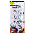 Premier Office 30mm Round Magnets - Weekdays - Pack of 7