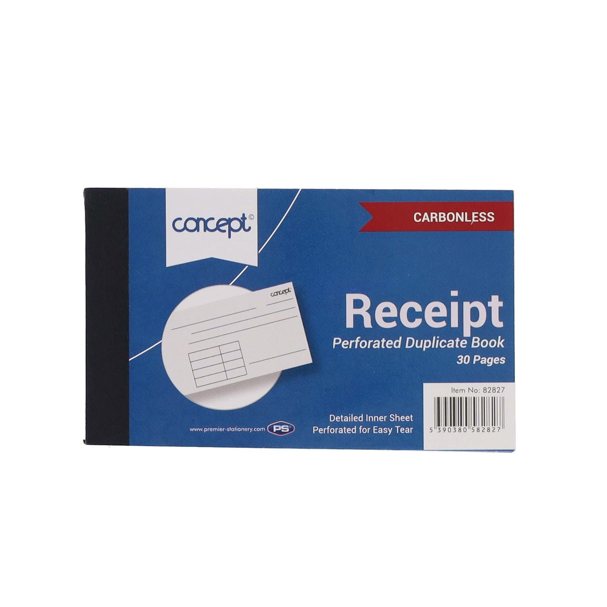 Premier Office 4x2.5 Carbonless Duplicate Cash Receipt Book-Carbon Paper-Premier Office|StationeryShop.co.uk