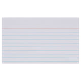 Premier Office 5 x 3 Ruled Record Cards - White - Pack of 100 | Stationery Shop UK