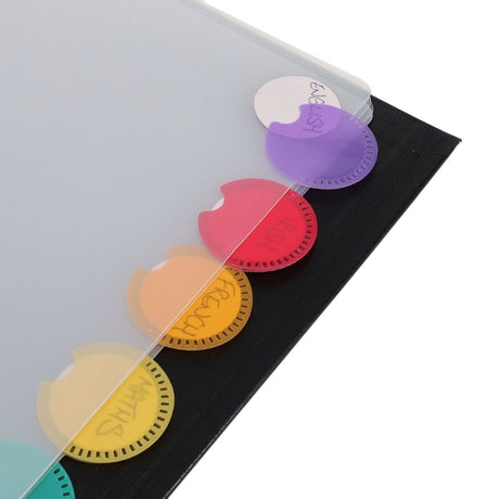 Premier Office A4 Designer Subject Dividers - Round Tab Design - 8 Tabs