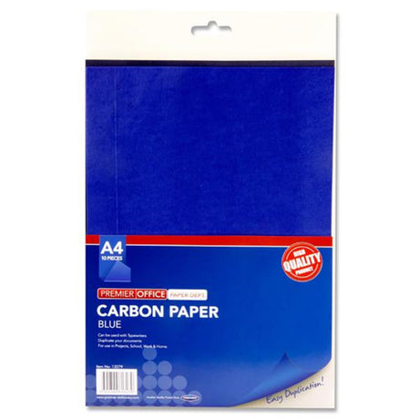 Premier Office A4 Sheets Carbon Paper - Blue - Pack of 10 | Stationery Shop UK