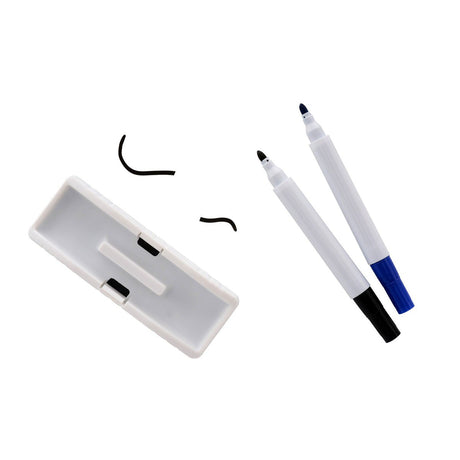 Premier Office Dry Wipe Whiteboard Markers with Peelable Eraser - Pack of 2