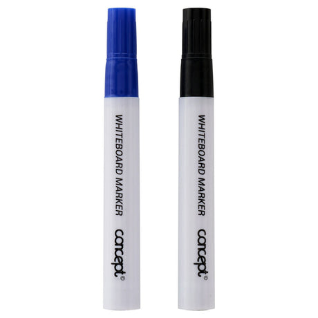 Premier Office Dry Wipe Whiteboard Markers with Peelable Eraser - Pack of 2