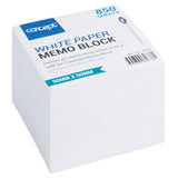 Premier Office Memo Block - 90mm x 90mm - White - 850 Sheets-Memo Blocks & Holders-Premier Office|StationeryShop.co.uk