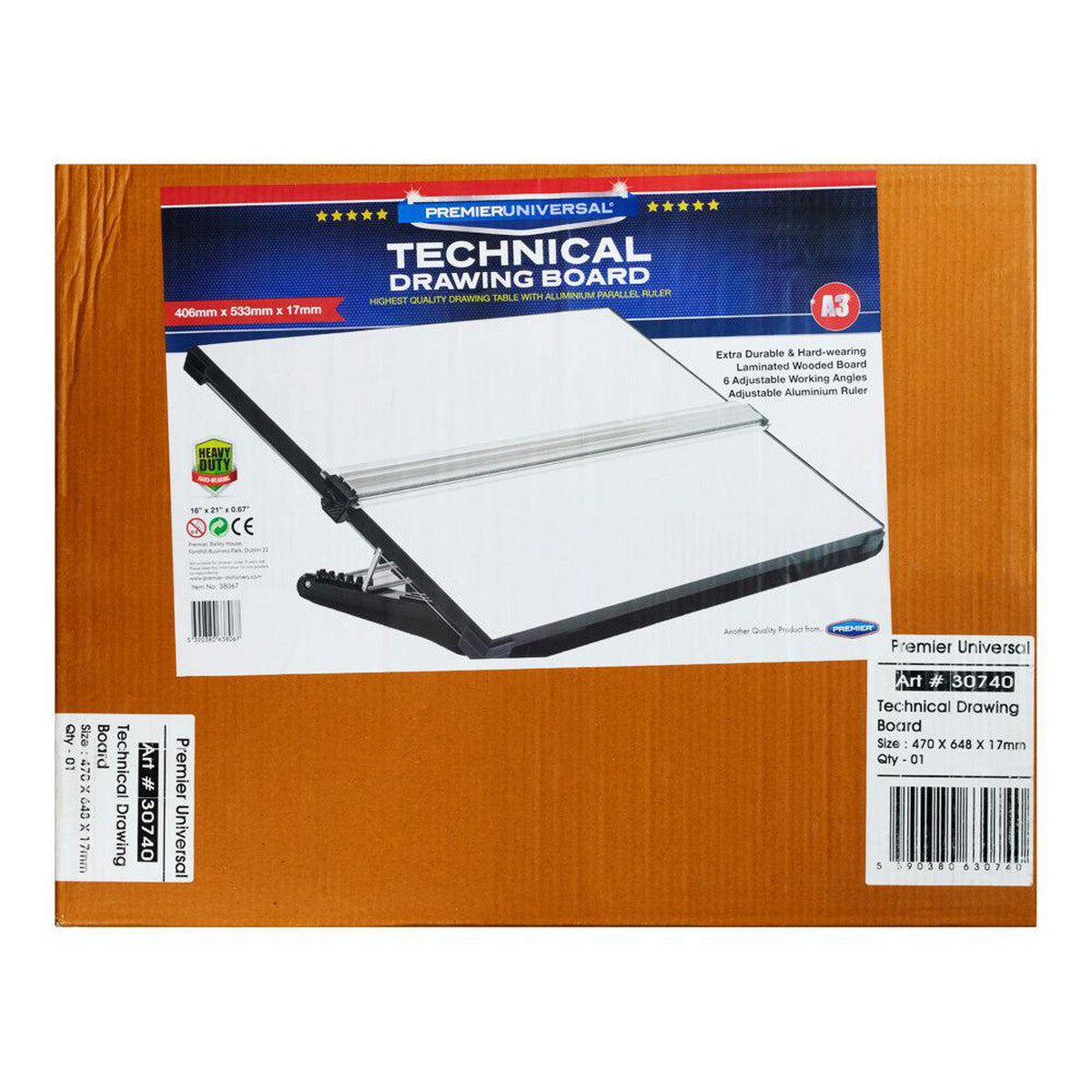 Premier Universal A3 Technical Drawing Board with Parallel Motion-Drawing Boards-Premier Universal|StationeryShop.co.uk