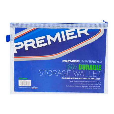 Premier Universal B4 Durable Mesh Storage Wallet | Stationery Shop UK