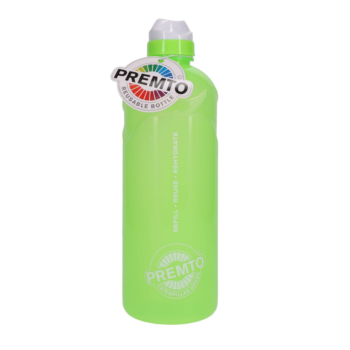Premto 1 Litre Stealth Bottle - Caterpillar Green | Stationery Shop UK