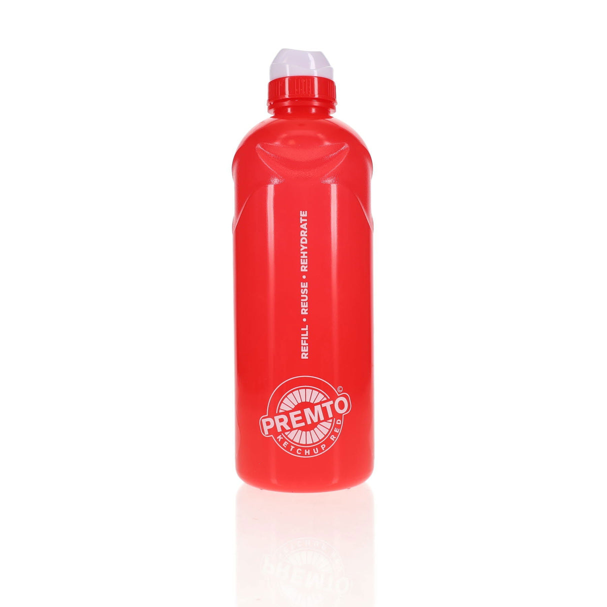 Premto 1 Litre Stealth Bottle - Ketchup Red | Stationery Shop UK
