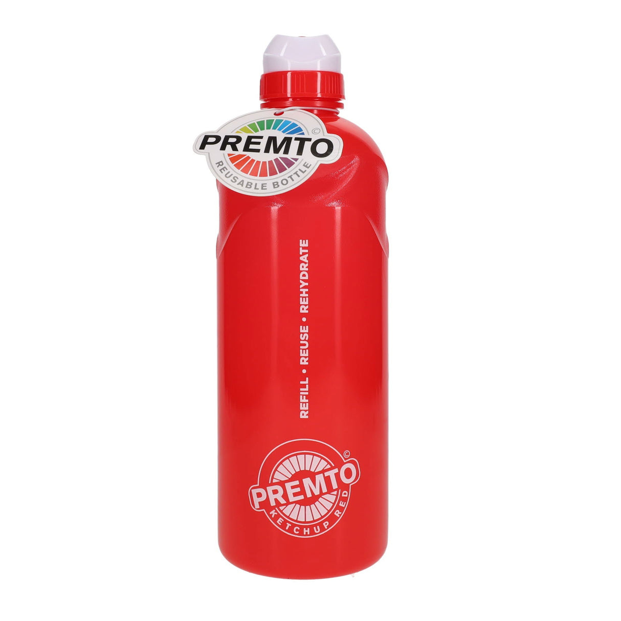 Premto 1 Litre Stealth Bottle - Ketchup Red | Stationery Shop UK