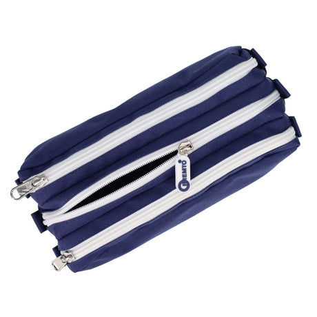 Premto 3 Pocket Pencil Case - Admiral Blue