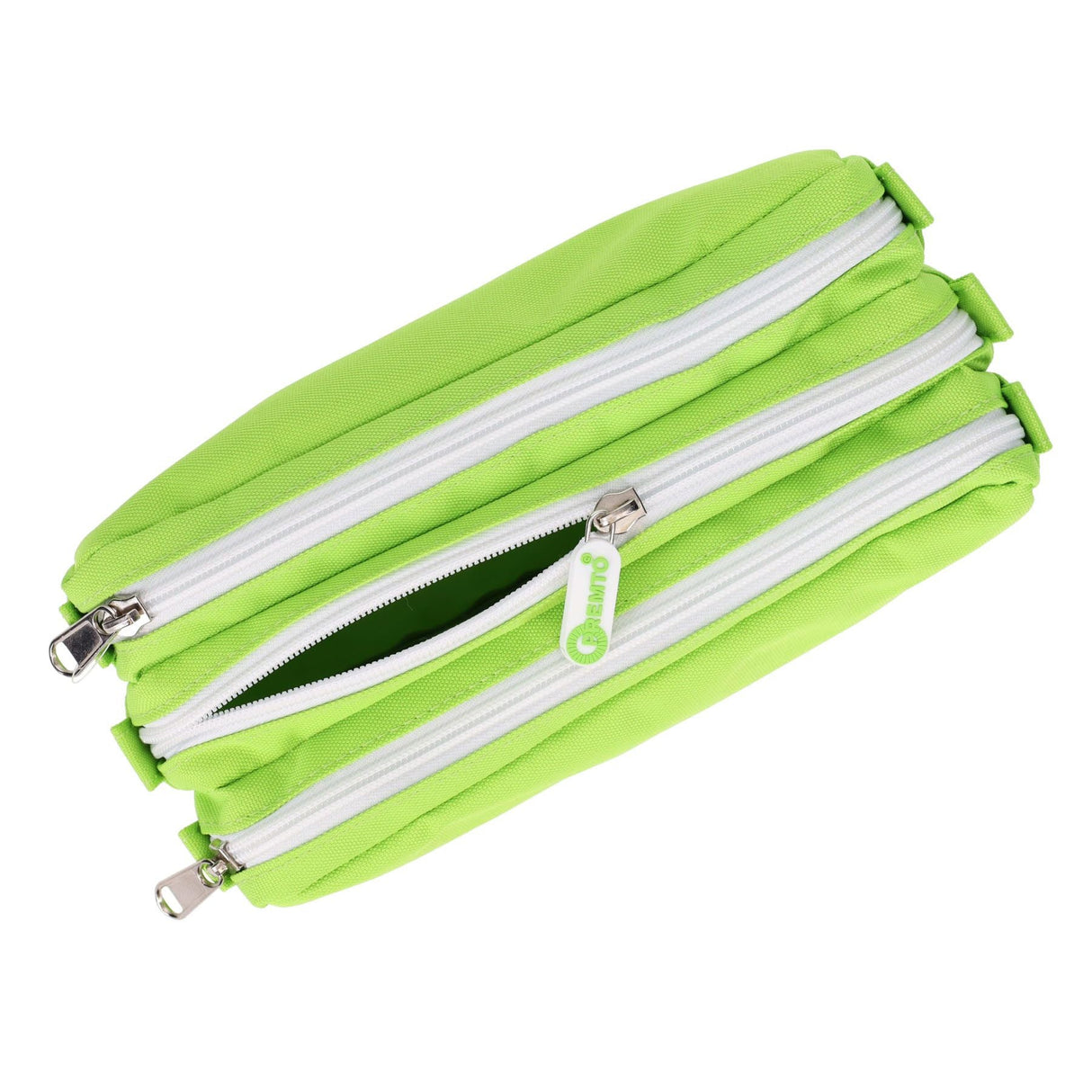 Premto 3 Pocket Pencil Case - Caterpillar Green | Stationery Shop UK