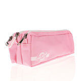 Premto 3 Pocket Pencil Case - Pink Sherbet-Pencil Cases-Premto|StationeryShop.co.uk