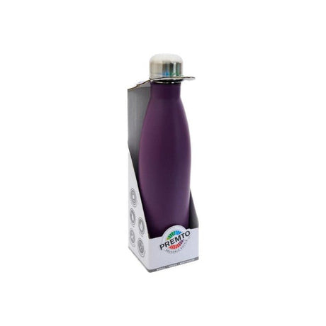 Premto 500ml Stainless Steel Water Bottle - Grape Juice Purple | Stationery Shop UK