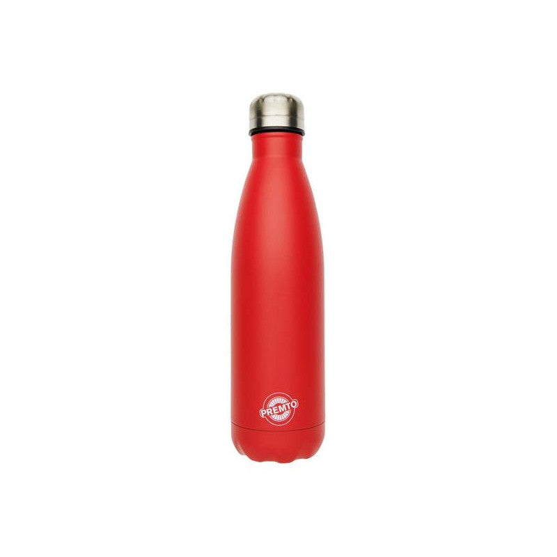 Premto 500ml Stainless Steel Water Bottle - Ketchup Red-Flasks & Thermos-Premto|StationeryShop.co.uk