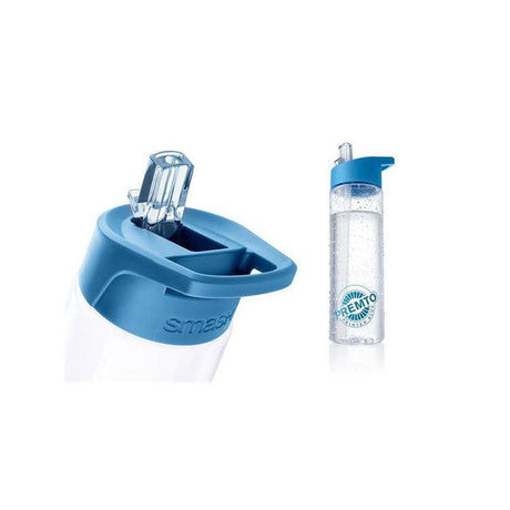 Premto 700ml Tritan Bottle - Clear - Printer Blue