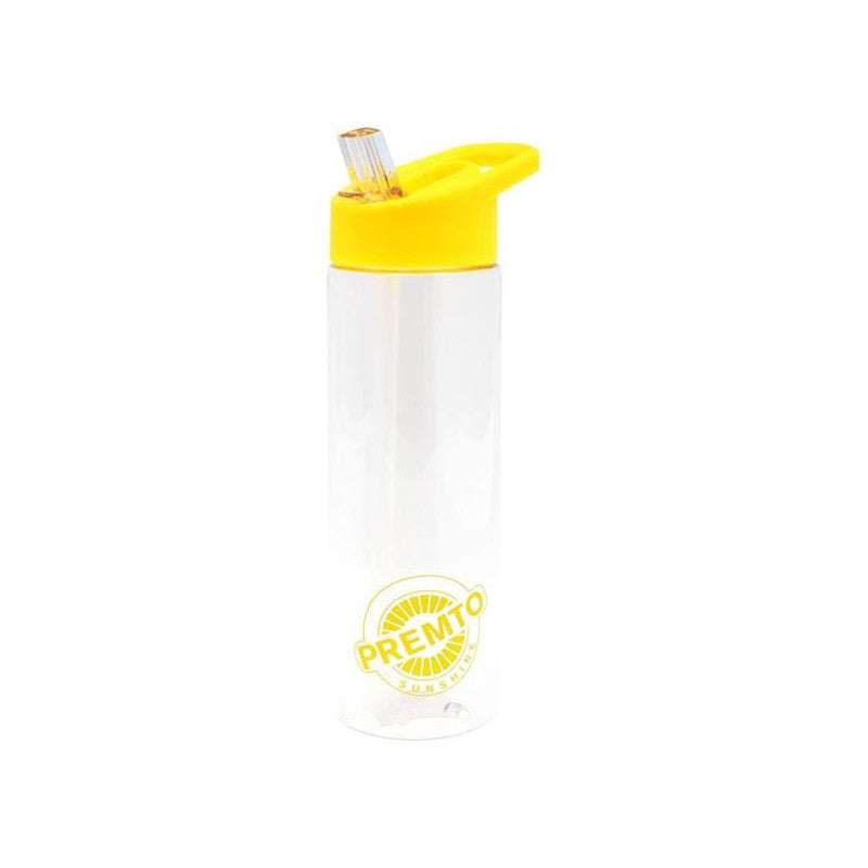 Premto 700ml Tritan Bottle - Clear - Sunshine Yellow | Stationery Shop UK
