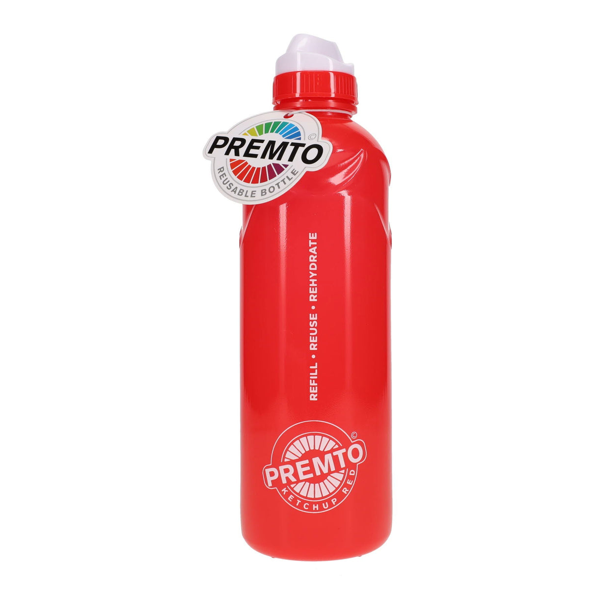 Premto 750ml Stealth Bottle - Ketchup Red | Stationery Shop UK
