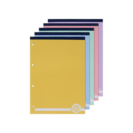 Premto A4 160Pg Refill Pad Top Bound Pastel - Pack of 5-Notebook Refills-Premto | Buy Online at Stationery Shop