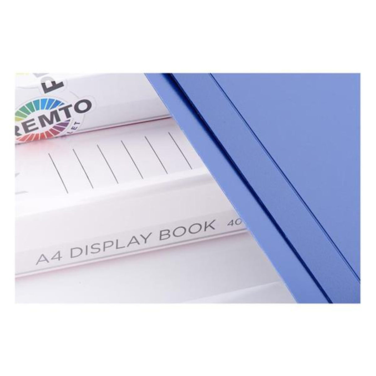Premto A4 40 Pocket Display Book - Admiral Blue-Display Books-Premto|StationeryShop.co.uk