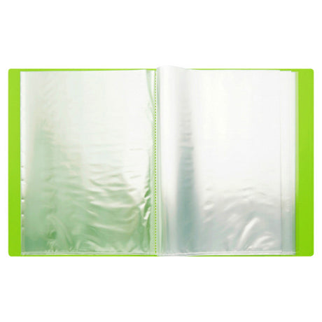 Premto A4 40 Pocket Display Book - Caterpillar Green | Stationery Shop UK