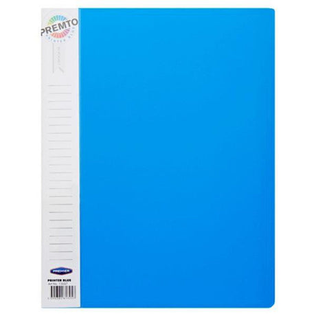 Premto A4 40 Pocket Display Book - Printer Blue | Stationery Shop UK