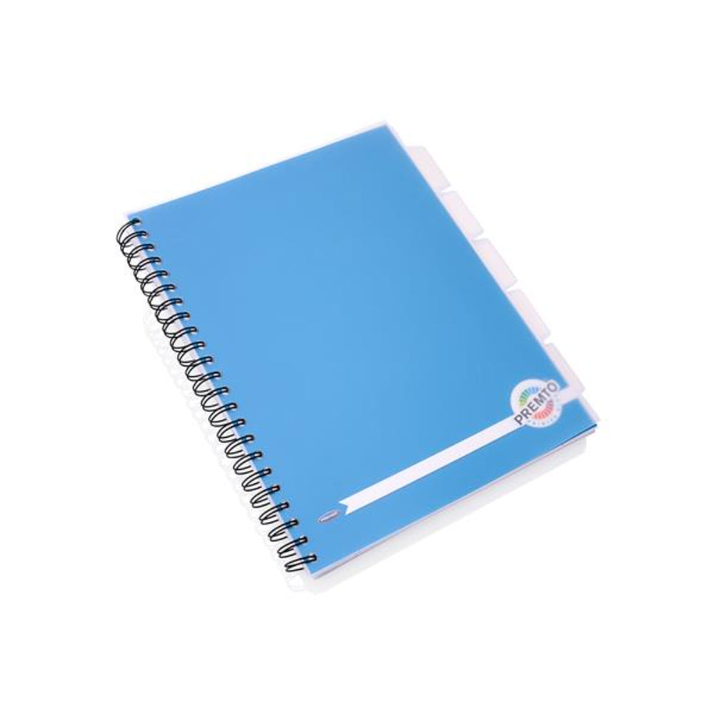 Premto A4 5 Subject Project Book - 250 Pages - Printer Blue | Stationery Shop UK
