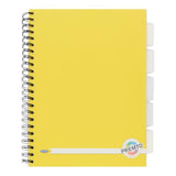 Premto A4 5 Subject Project Book - 250 Pages - Sunshine Yellow | Stationery Shop UK