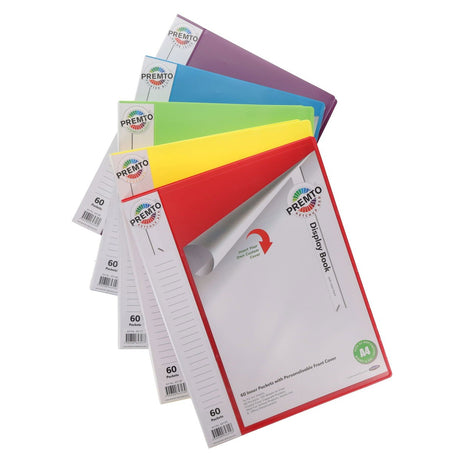 Premto A4 60 Pockets Display Book - Grape Juice