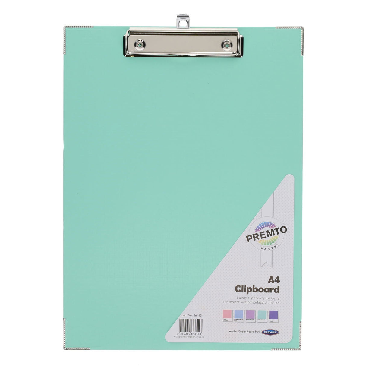 Premto A4 Clipboard - Pastel - Pack of 5-Clipboards- Buy Online at Stationery Shop UK